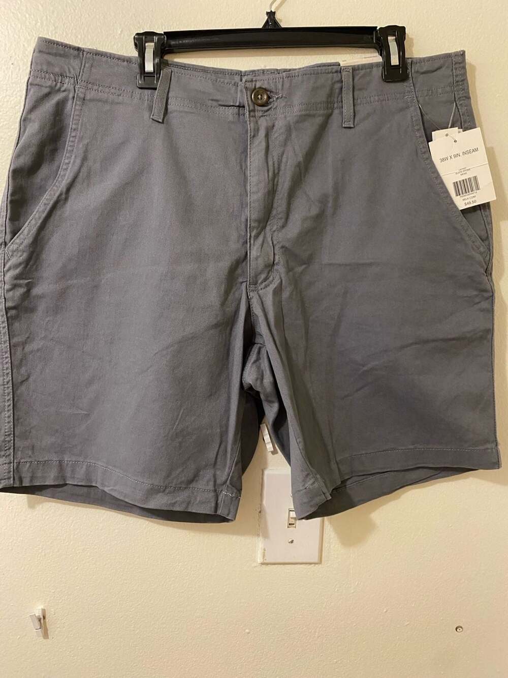 True Craft Shorts Men's Size 38w Gray Khaki NWT Casual Beachwear